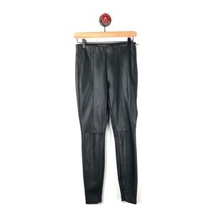 Zara small pants skinny black faux leather